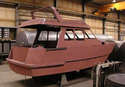 amateur boat building steel