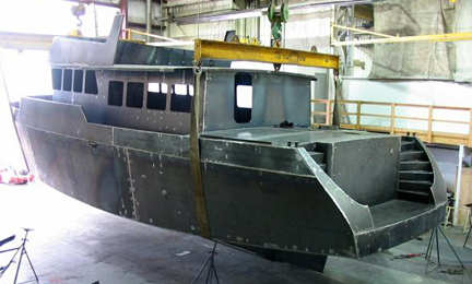 TRAWLER YACHT 55 steel or aluminum boat kit passagemakers ...