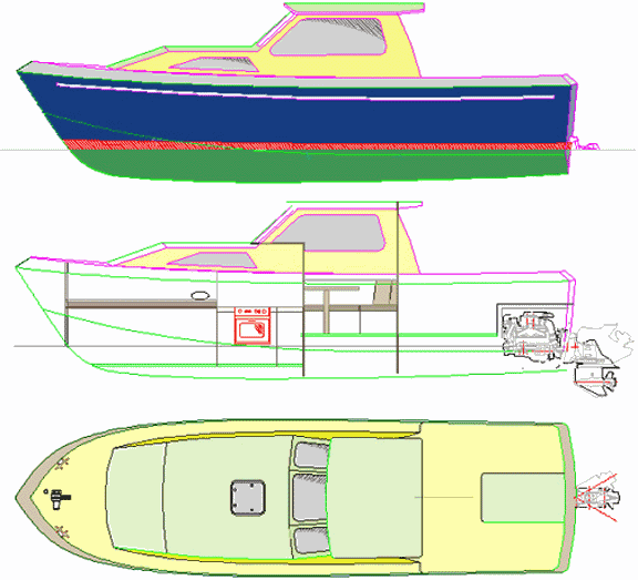 Boat plan Roberts Coastworker 25 fishing work boat