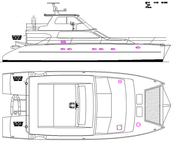 CAT MS 65 CUSTOM PILOT HOUSE VERSION.