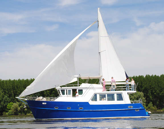 trawler or sailboat