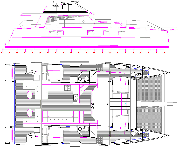 tender catamaran plans