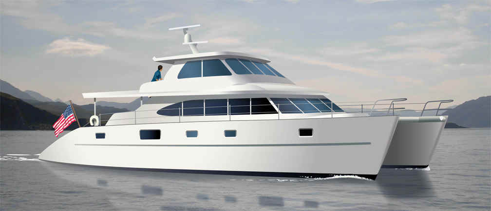 catamaran boat plans power cat 60 aluminum