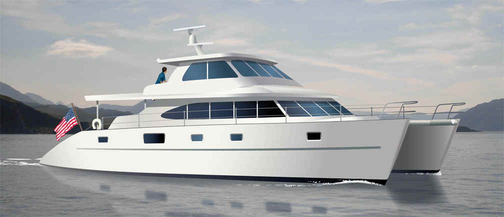 CATAMARAN Boat plans Power Cat 60 Aluminum