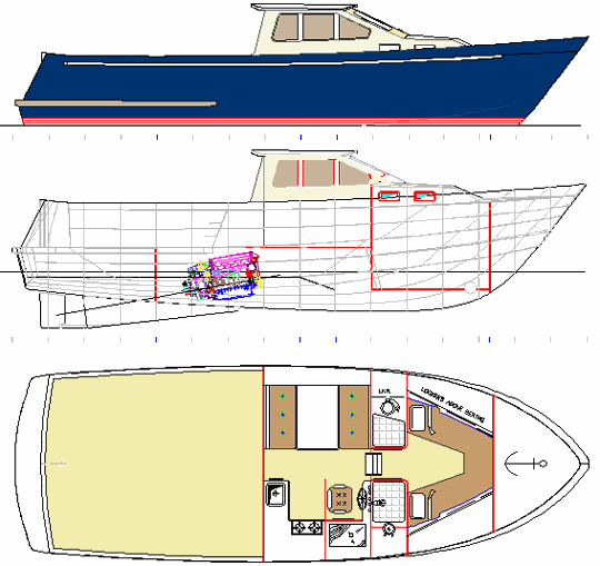 Power Boat Plans Powerboat Kits Ezi, Wooden Sport Fishing Boat Plans