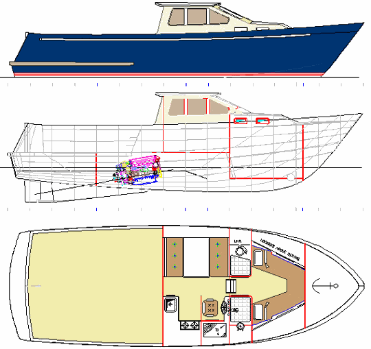 12 meter steel kits power boats, boat building