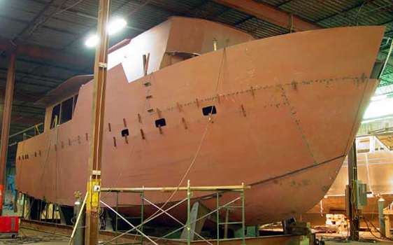 Steel Trawler construction, steel boat plans, boat ...